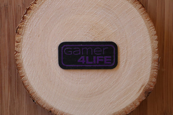 SnapPap Label "Gamer 4Life #purple-schwarz"