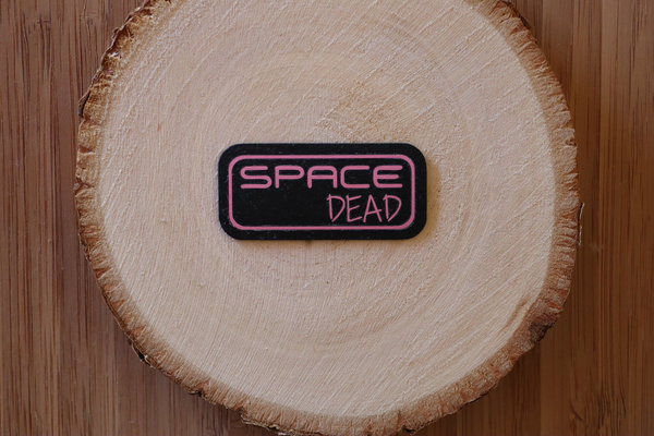 SnapPap Label "Space Dead #rosa-schwarz"