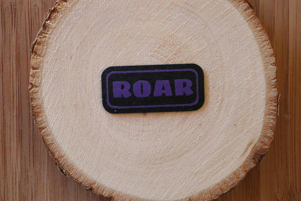SnapPap Label "ROAR #ultra violett-schwarz"
