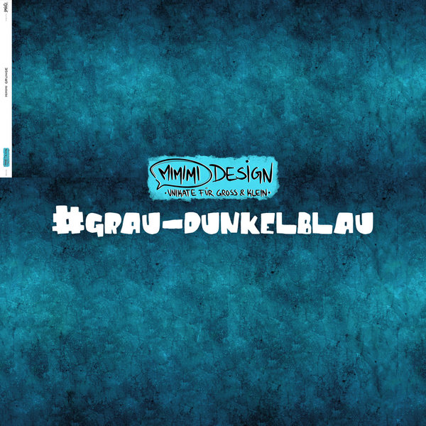 10cm Biojersey "mimimi Grunge #dunkelblau"